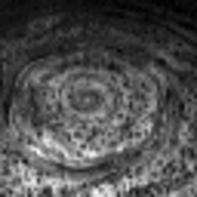 Rotación tormenta de Hexágono en Saturno